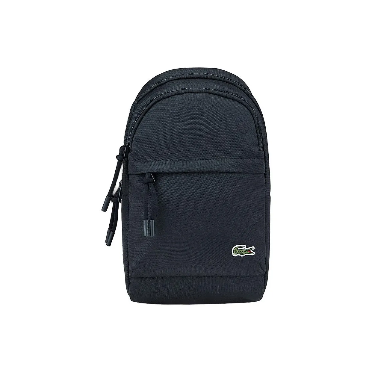 LACOSTE Polyester Sling Bag, Shoulder Bag, Crossbody Bag Regular Men's Black