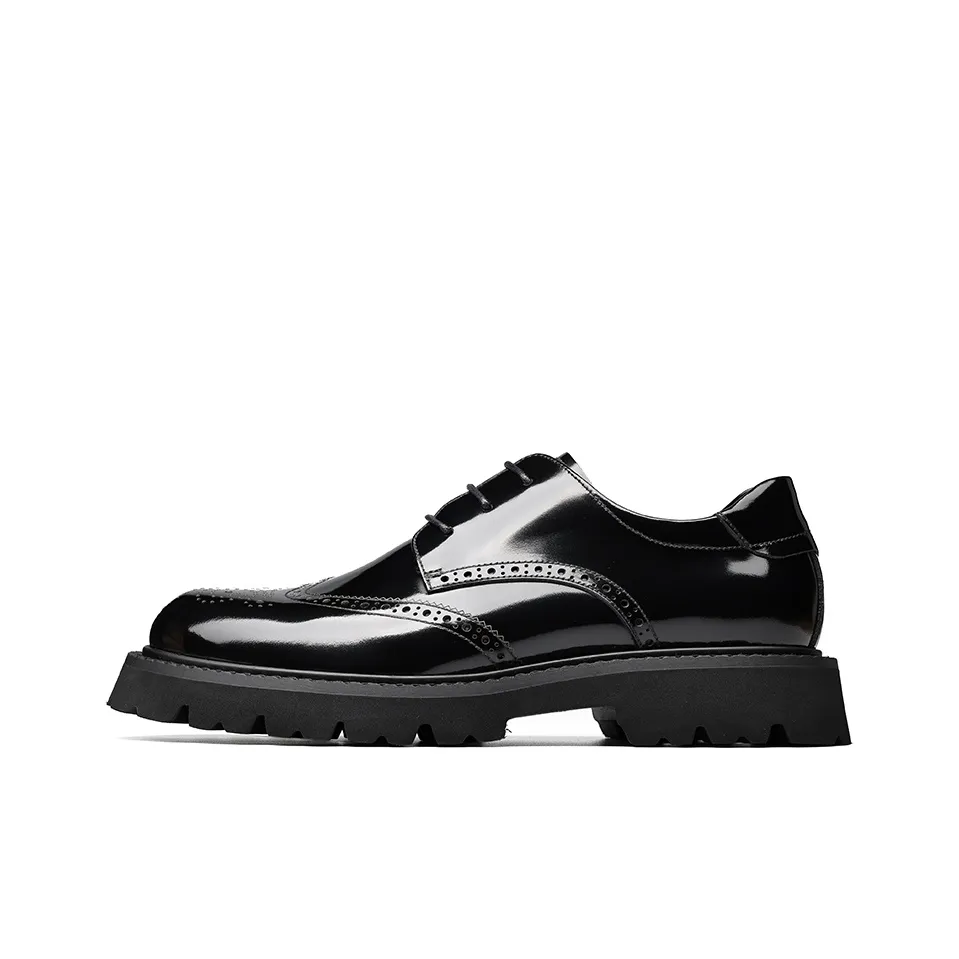 Bansley Dress Shoes Men's Mid Top Black/Red