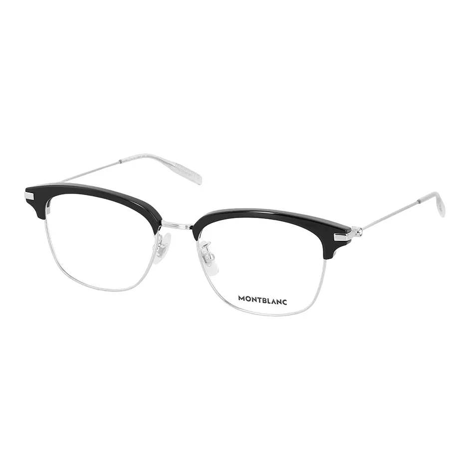 MONTBLANC Plate And Metal Square Eyeglass Frames Unisex