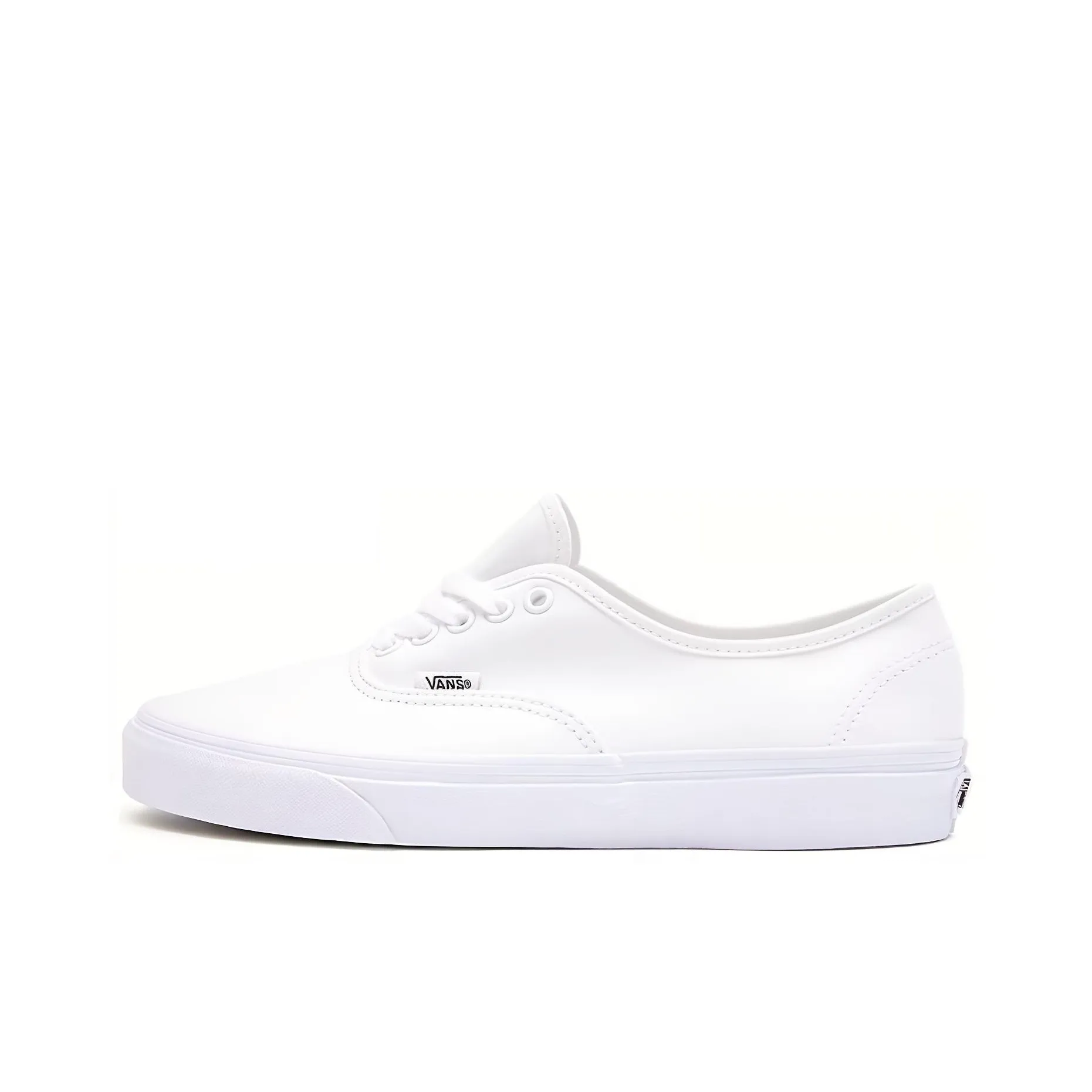 Vans Authentic True White Lightweight and Breathable Низкие Кроссовки для Скейтбординга Унисекс Белый