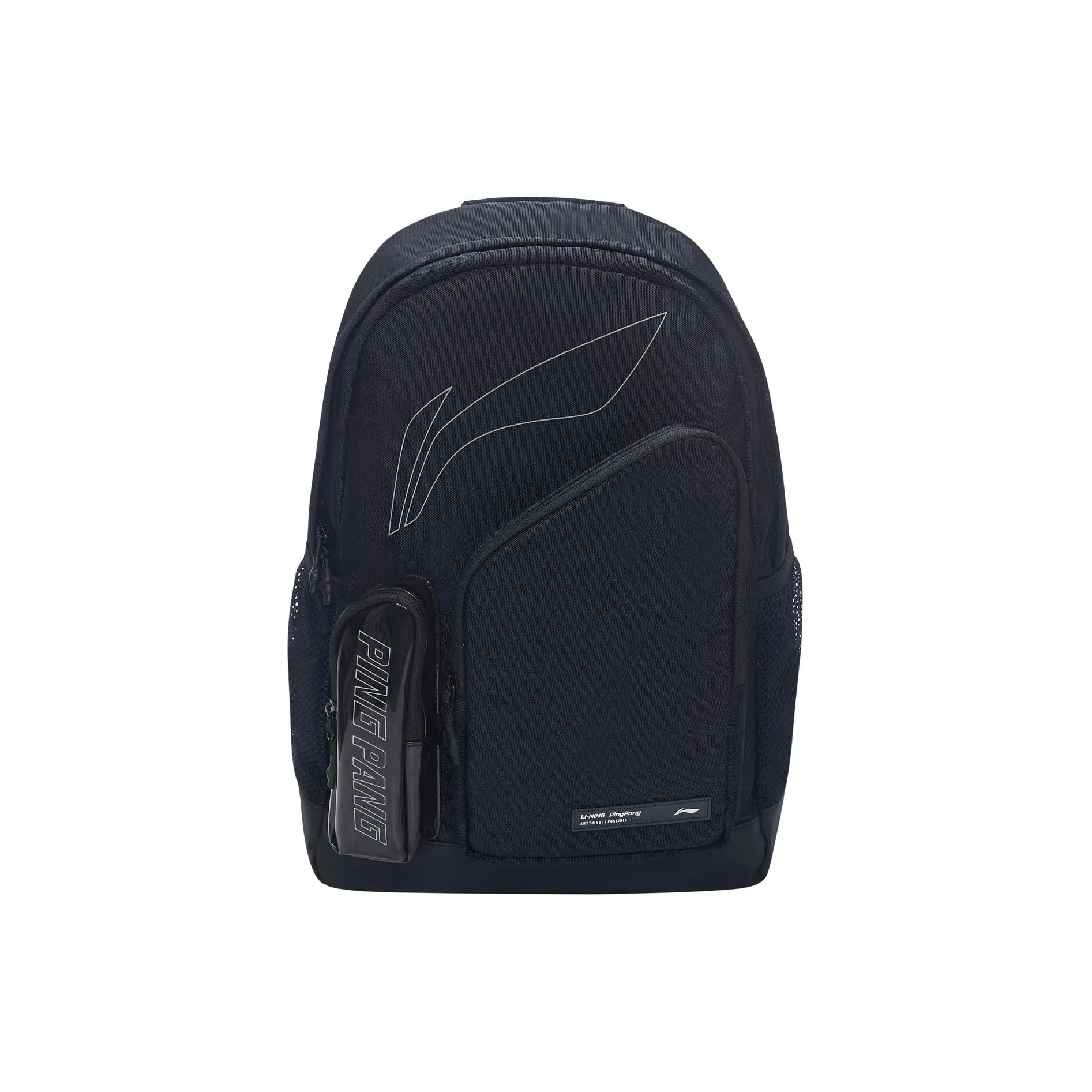 LINING Ping Pong Rookie Series Полиэстер с Полиуретаном Рюкзак Стандартный Унисекс Черный