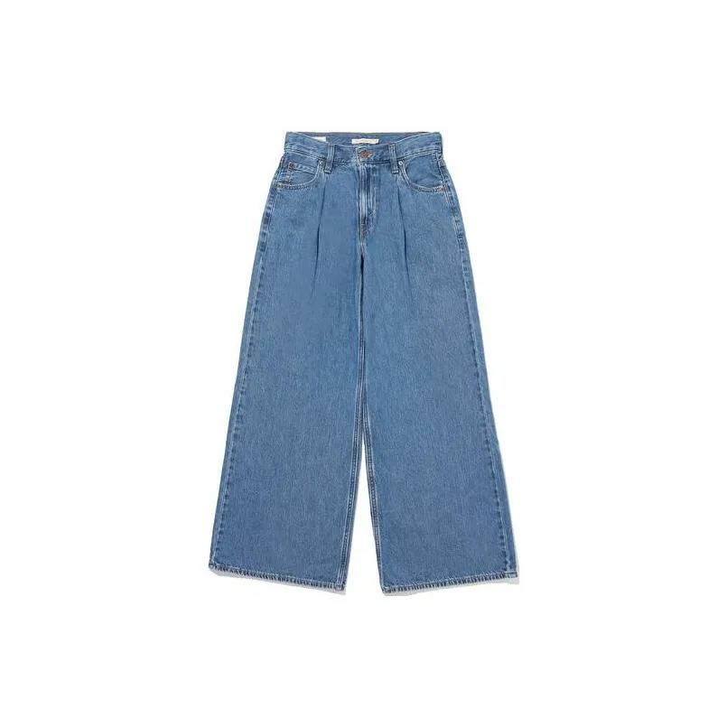 Levi's Baggy Dad Wide Leg Jeans Women's Blue