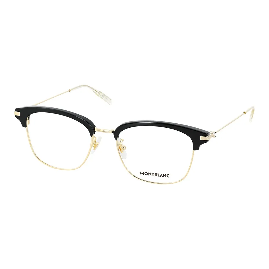 MONTBLANC Plate Frame Browline Eyeglass Frames Men's