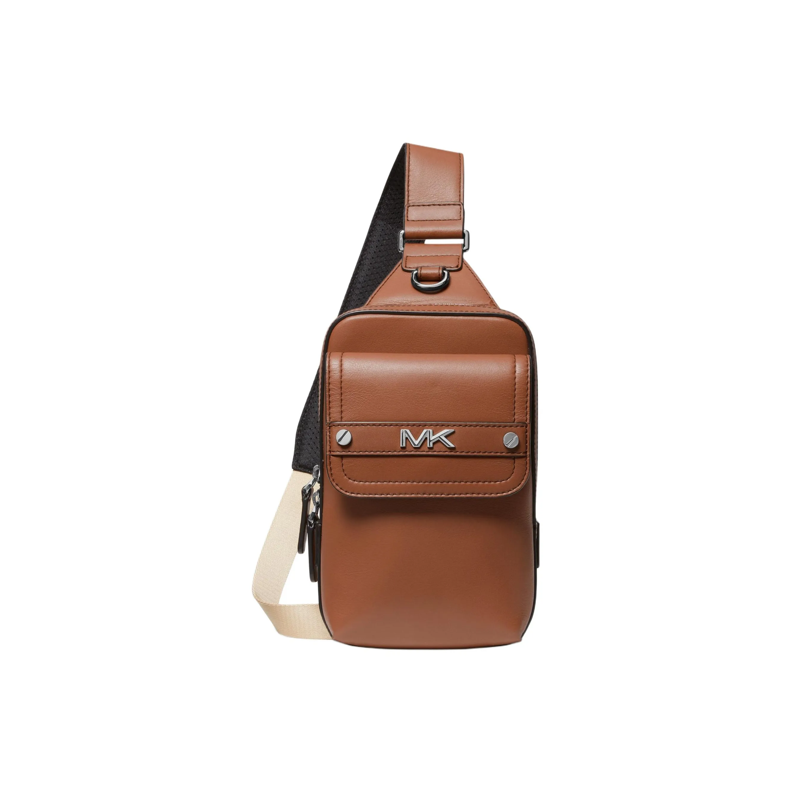 MICHAEL KORS Cow Leather Fanny Pack, Shoulder Bag, Crossbody Bag, Sling Bag Medium Size Men's Brown