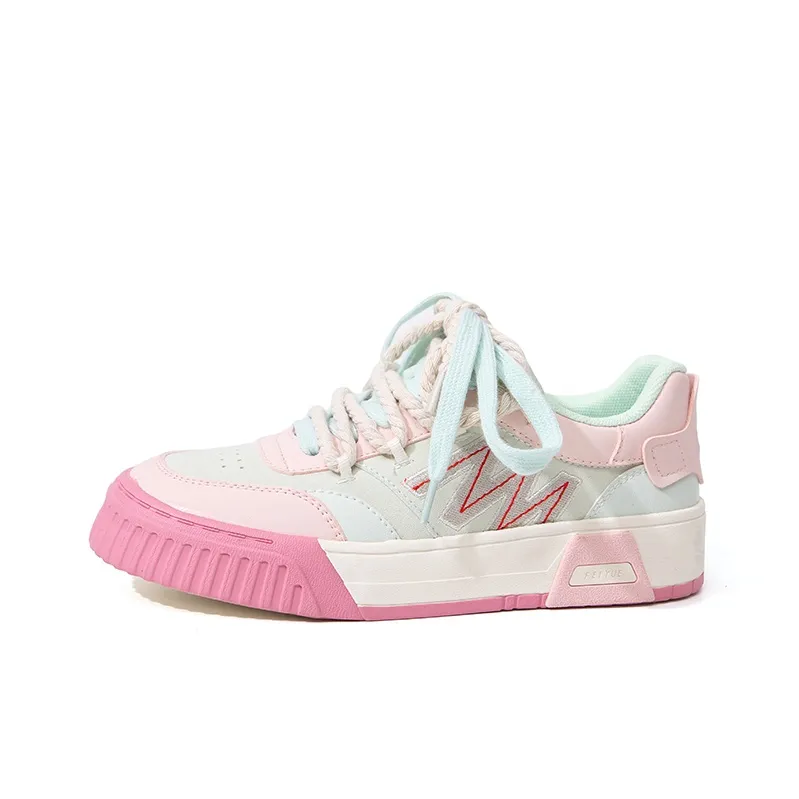 Feiyue Anti Slip Wear Resistant Low Top Skateboard Shoes Women's Pink