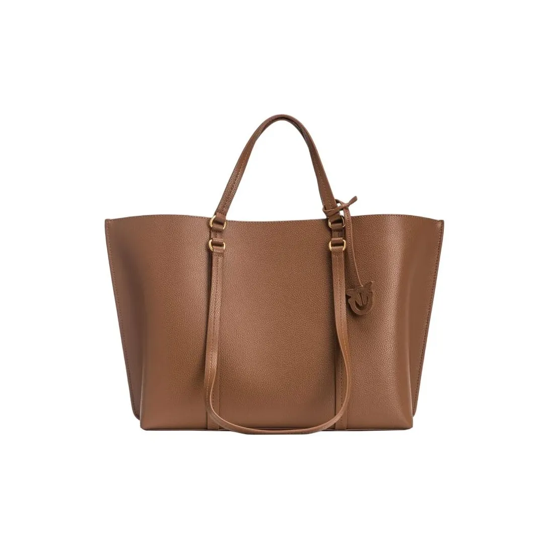 PINKO Коровья кожа Одно плечо Сумка Большая Женская Коричневая