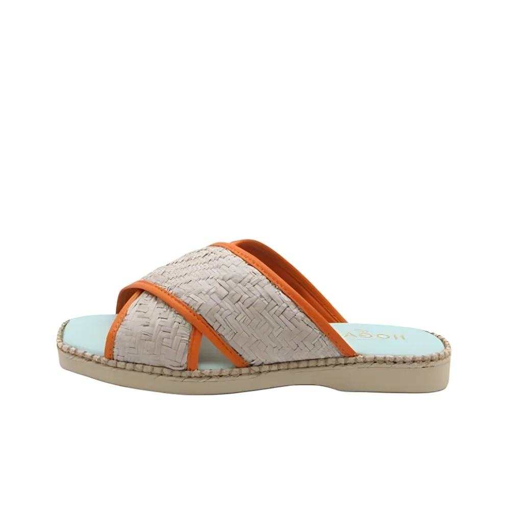 HOGAN Cross Strap Slides Women
s