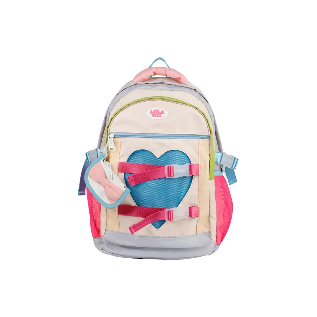 LOLA DESIGN Polyester Backpack Regular Women's Sweetheart Powder \ Sweetheart Yellow