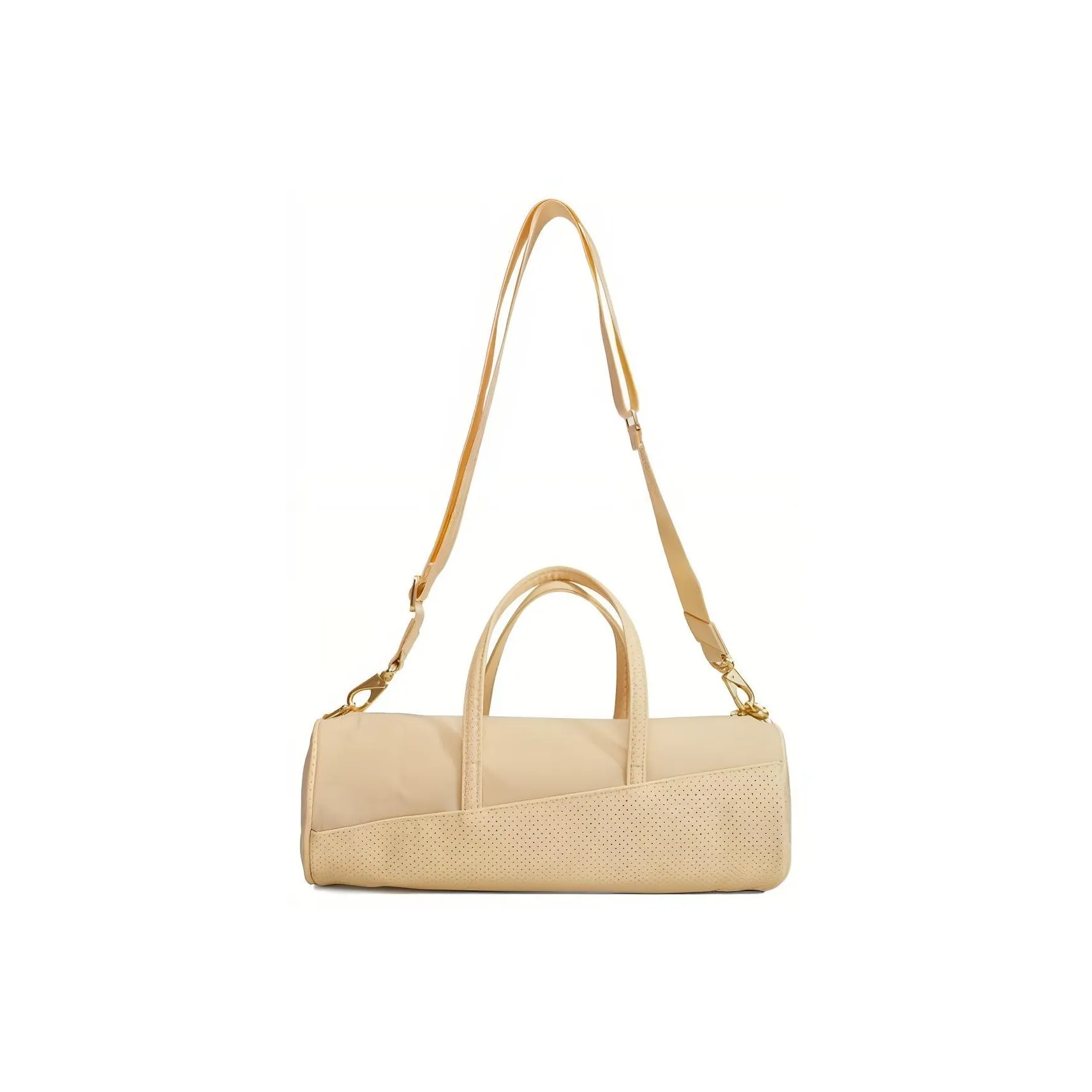 Nike Холст Сумка Холст Сумка Сумка через плечо Сумка на плечо Стандартная Женская Бежевая Желтая