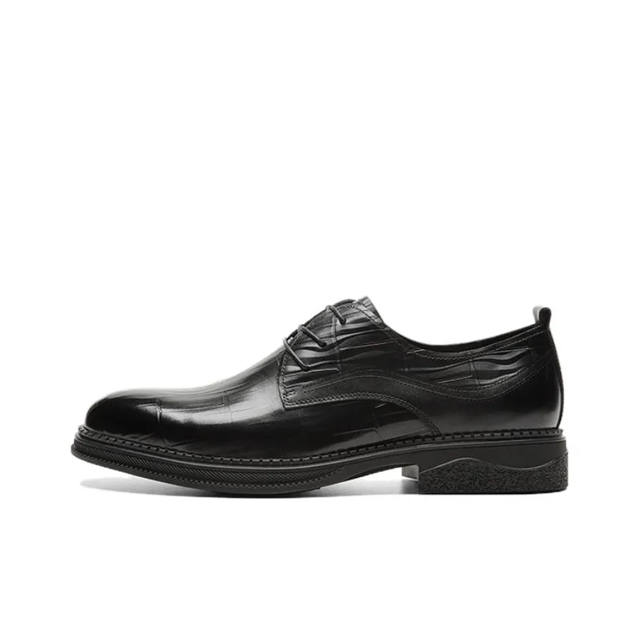 AOKANG Dress Shoes Men's Low Top Black