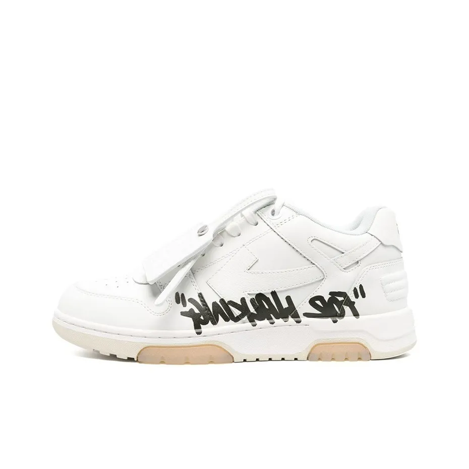 OFF WHITE Out Of Office For Walking Low Top Sneaker 'White Black'
