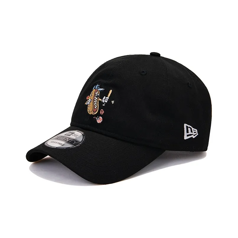 New Era Хлопковые кепки унисекс черные