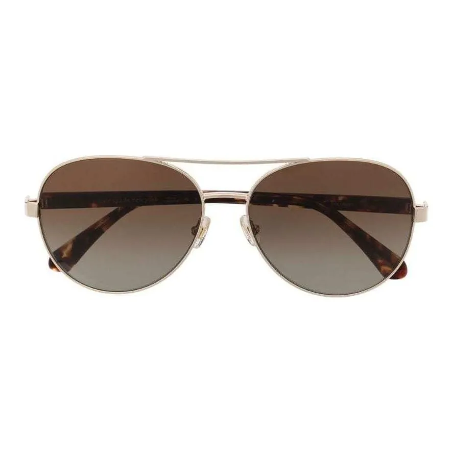 Kate Spade Oval Sunglasses Women's Gold