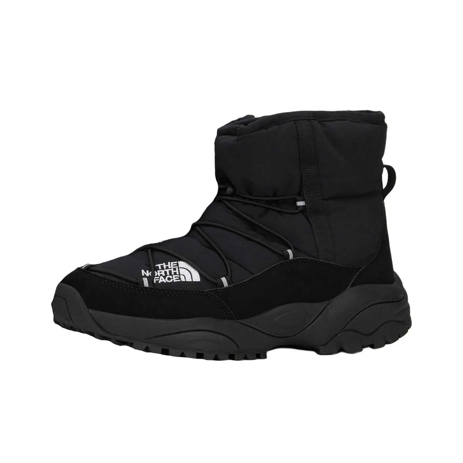 Wide Fit Leather Kitten Heel Ankle oxford Boots Borealis oxford Boots 'Tnf Black'