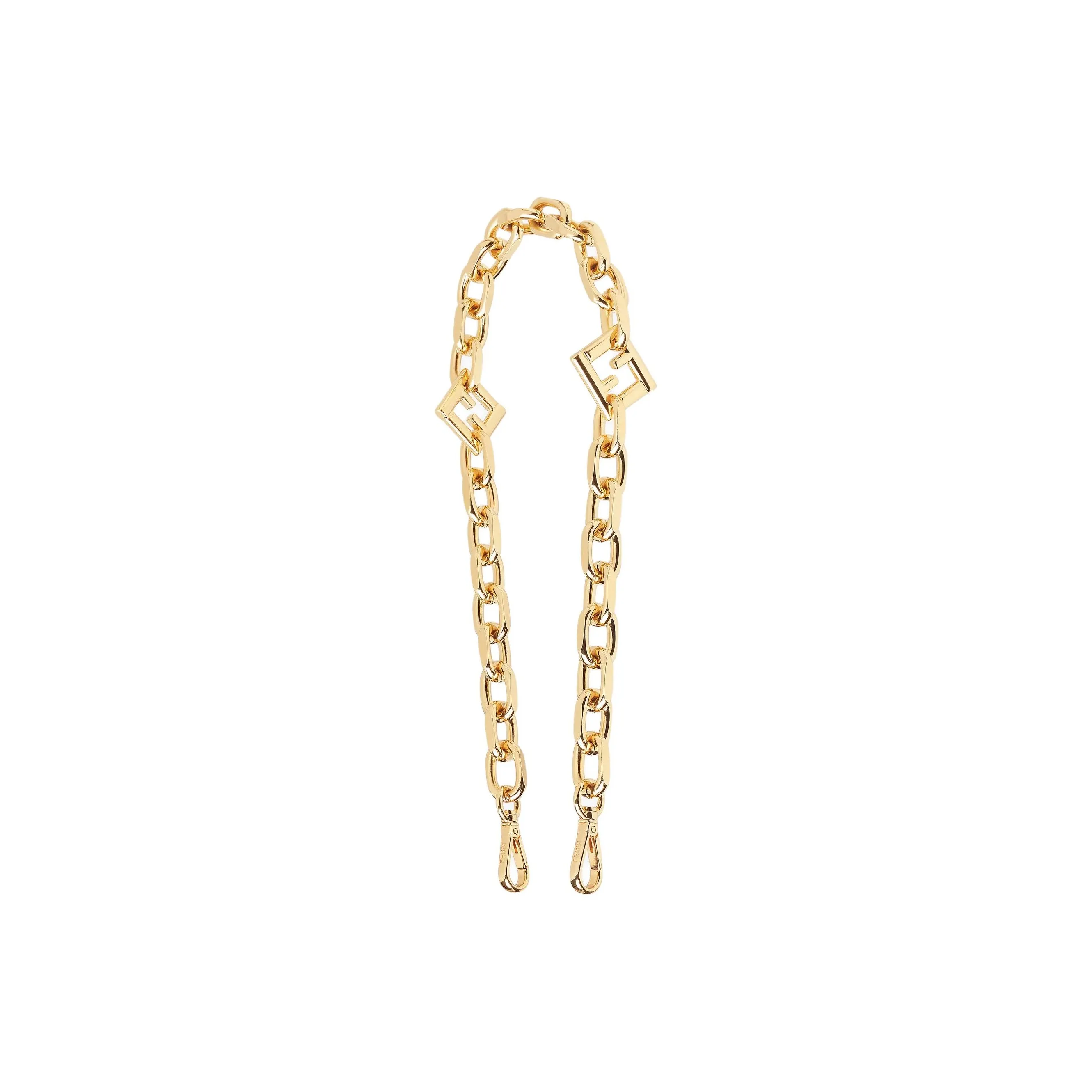 FENDI Aluminum Bag Strap Women's Gold