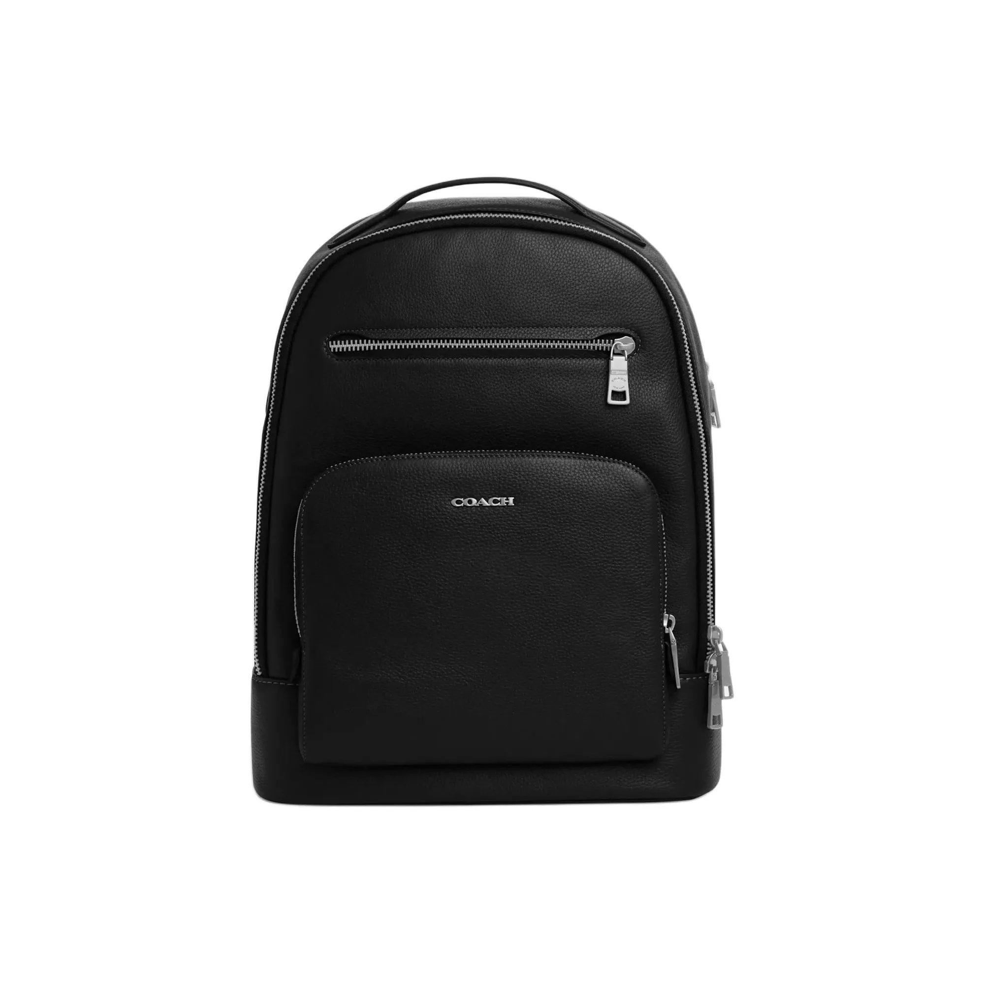 COACH ETHAN Cow Leather Patchwork With Fabric Backpack Large Size Men's Black