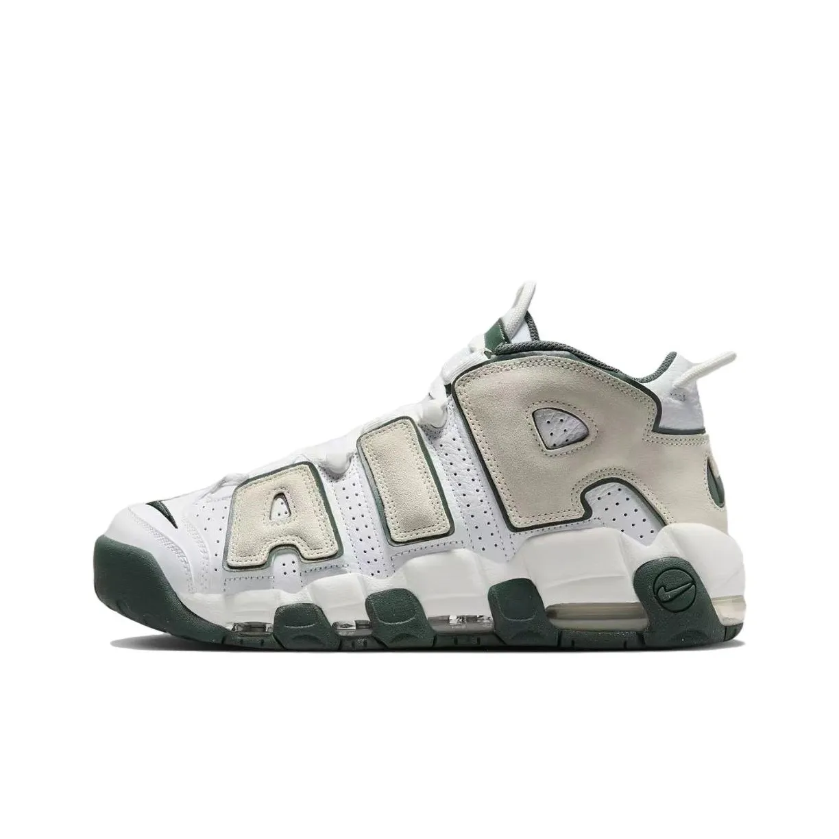 Nike Air More Uptempo MID Топ Винтажные баскетбольные кроссовки Мужской Экрю