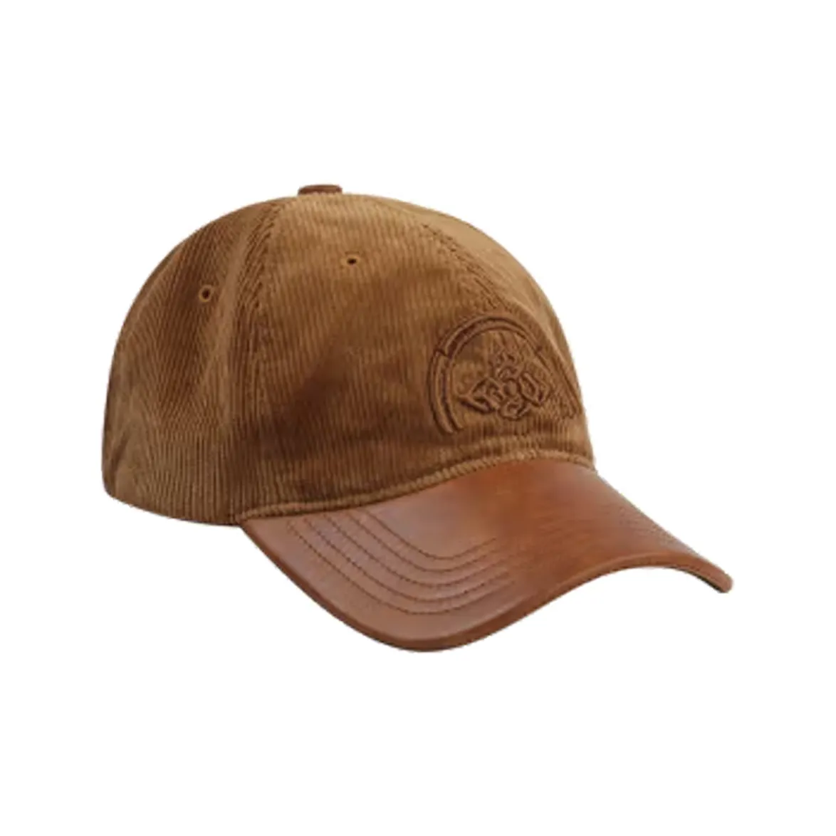 EVISU Хлопок Эластан Коровья кожа Кепки Мужской Коричневый