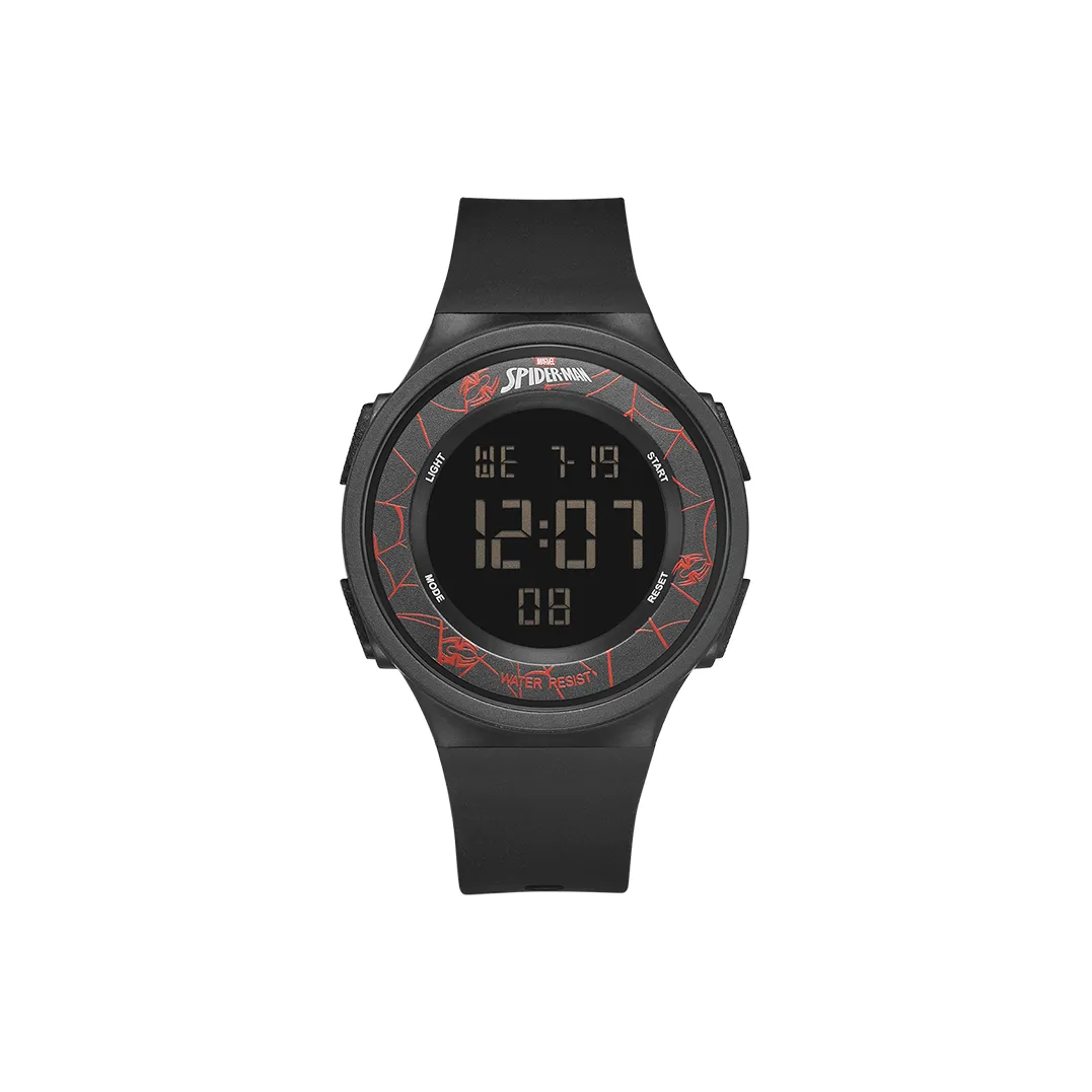 MARVEL Spider Man Electronic Механизм TPU Ремешок Часы Детские Черный Циферблат