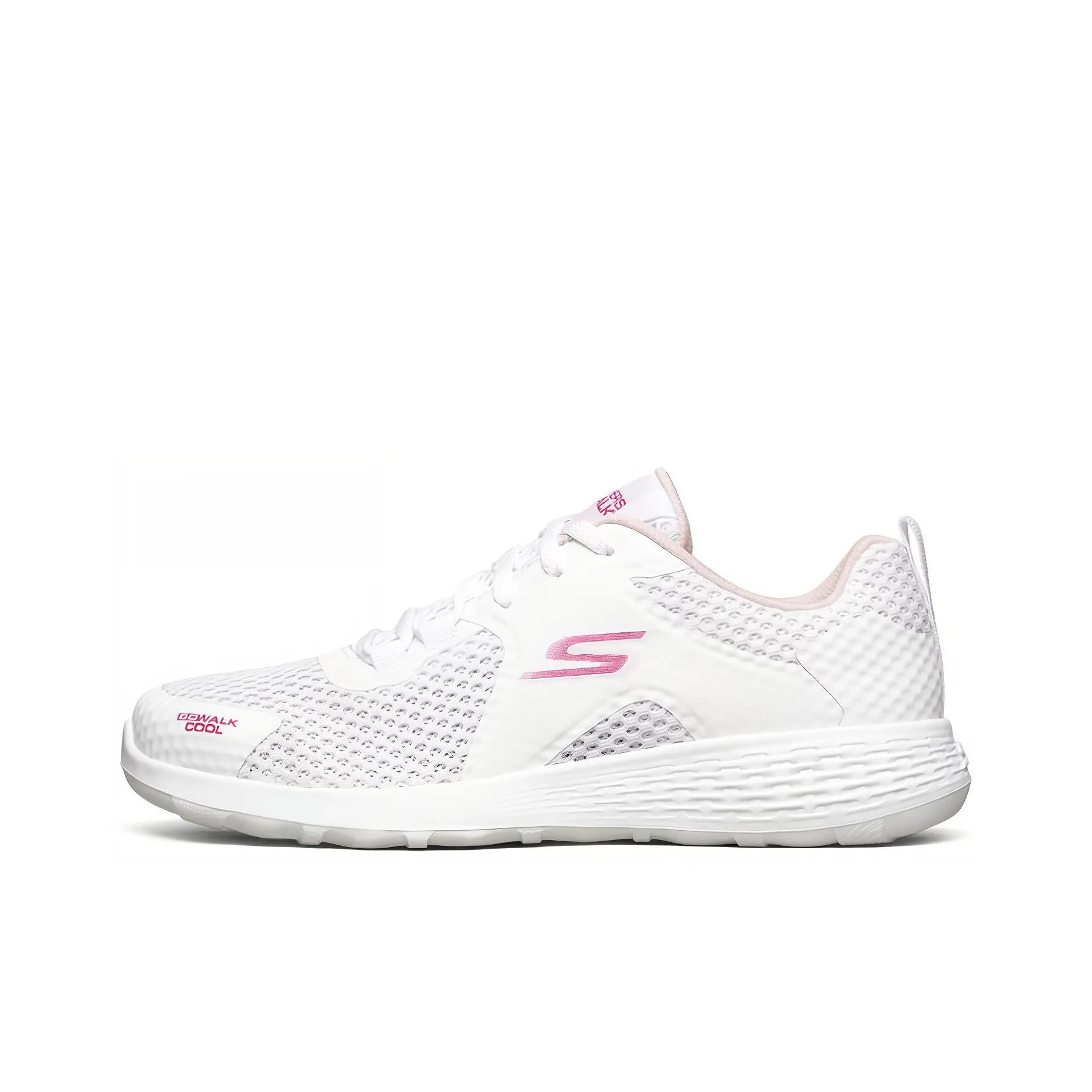 Skechers GO WALK 1 Cool Низкий Топ Повседневная Обувь Женская Белая Розовая