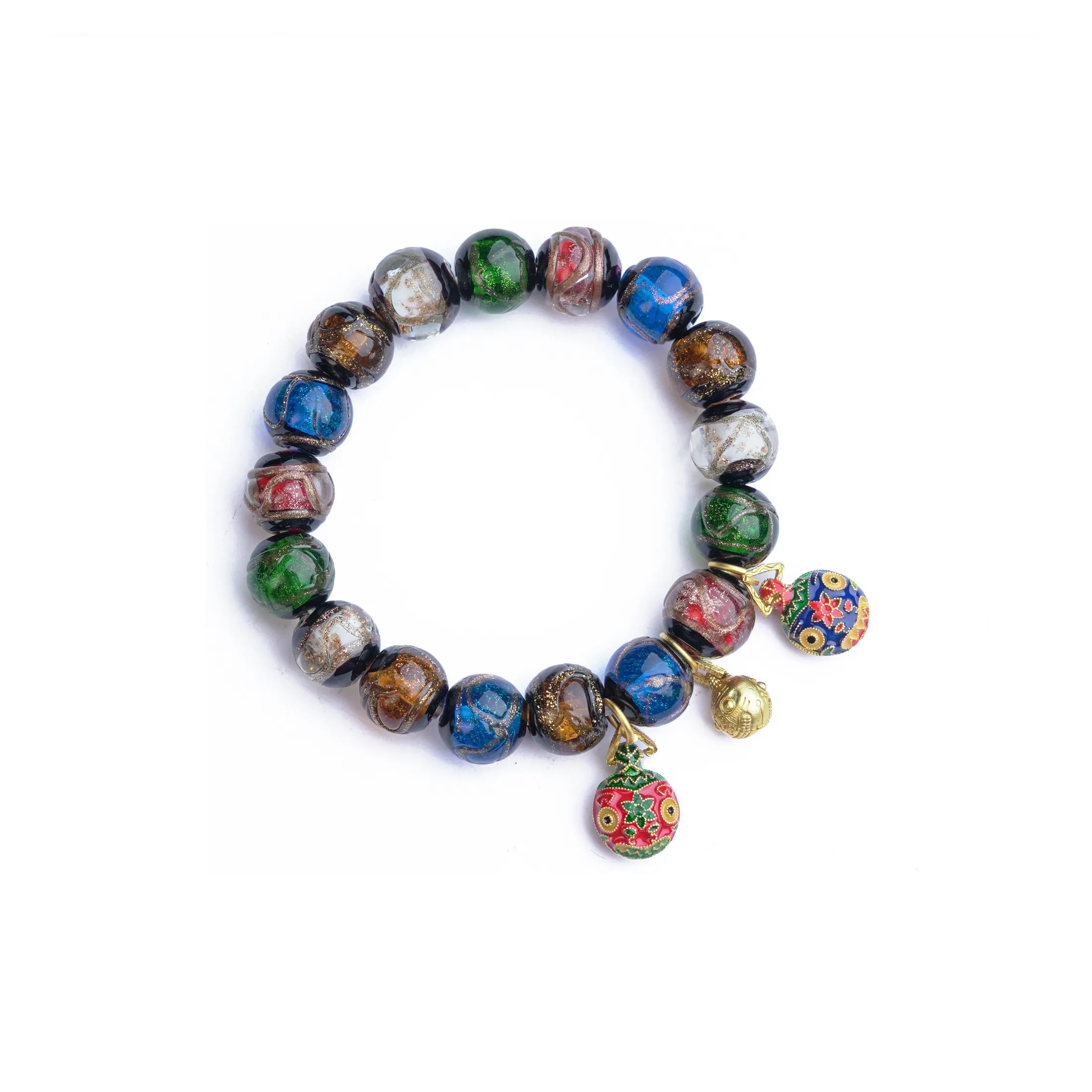 Xianyuan Цветное стекло Нефритовые браслеты Унисекс