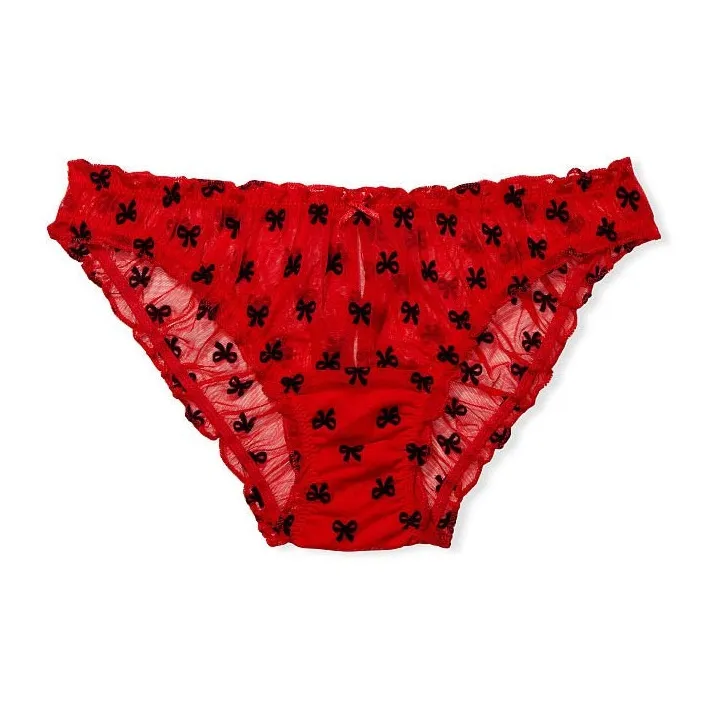 Victoria's Secret Женское нижнее белье 1 упаковка красный с принтом банта