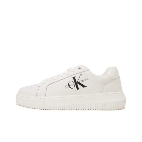 CKJ CALVIN KLEIN JEANS Кроссовки для скейтбординга Low Топ YBR Лунно-белый Женские