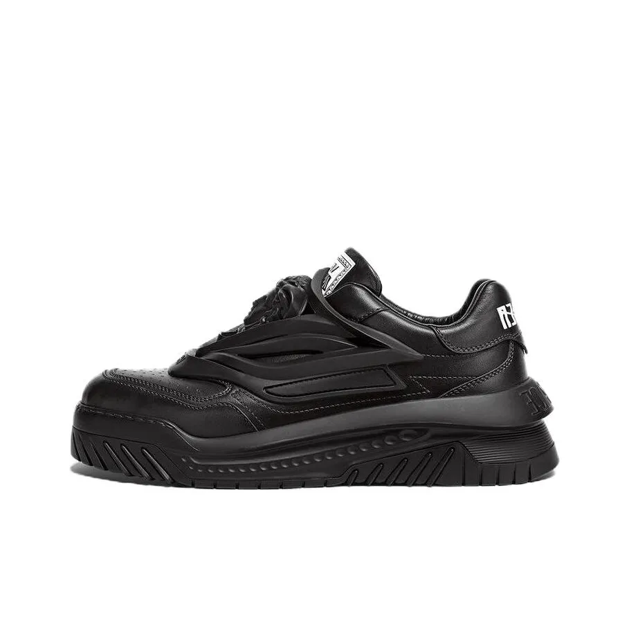 VERSACE Odissea Caged Rubber Medusa Sneaker Triple Black