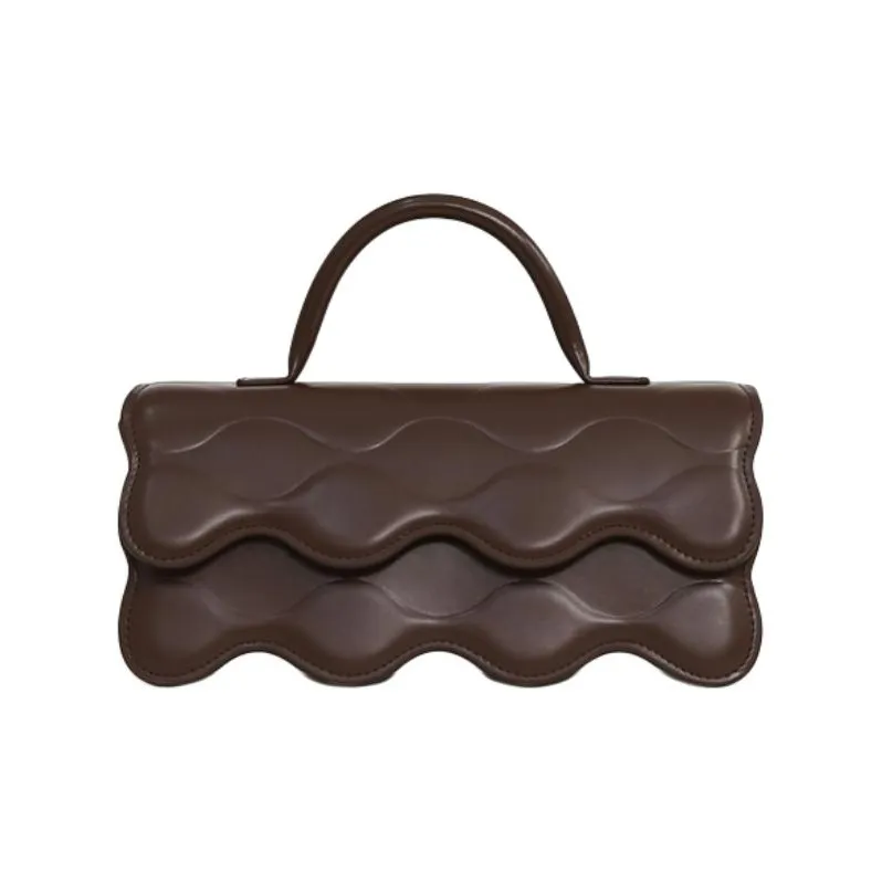 STAR TOWN Коровья кожа Портативный Через плечо Плетеная сумка Средний Женские Латте коричневый Синий цвет морской соли Муссовый черный Березовый белый 