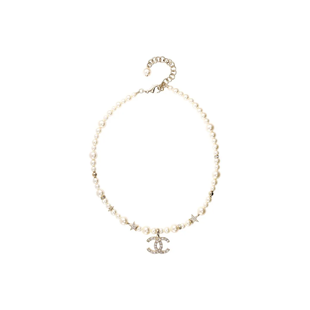 CHANEL Metal Necklaces Women's Gold