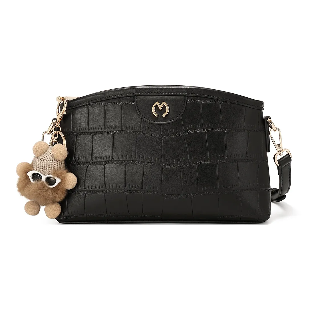 MEXICAN Полиуретан Кожа Конусообразная Сумка Сумка через плечо Стандартная Женская Черный Коричневый Off Белый с Коричневым