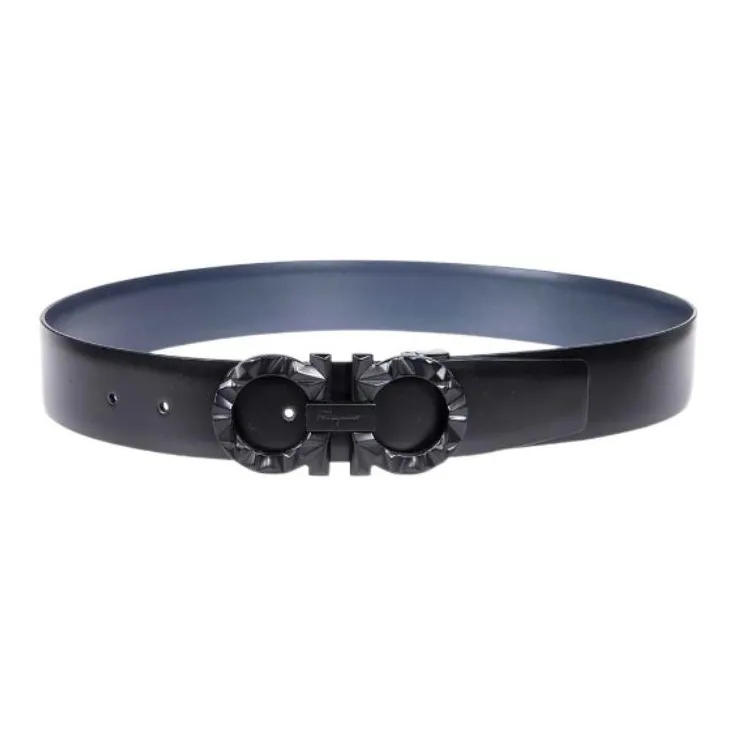 FERRAGAMO Кожаные ремни Мужской Черный