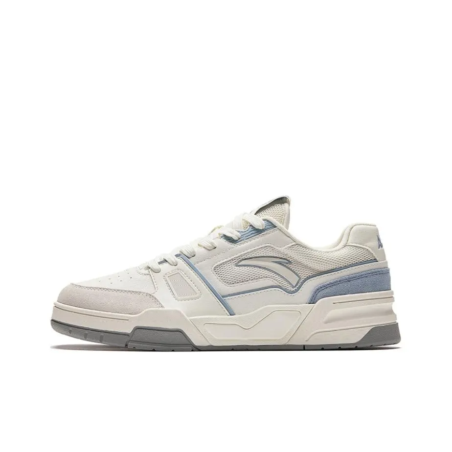Anta Flame 5 Slip Resistant Low Top Skateboard Shoes Men's Blue White