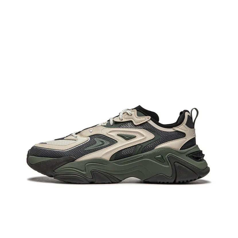 LiNing CF Tracing Collection Thousand Line Strategy SS Cushioning Rebound Low-Top Casual Shoes Men's Black Gray