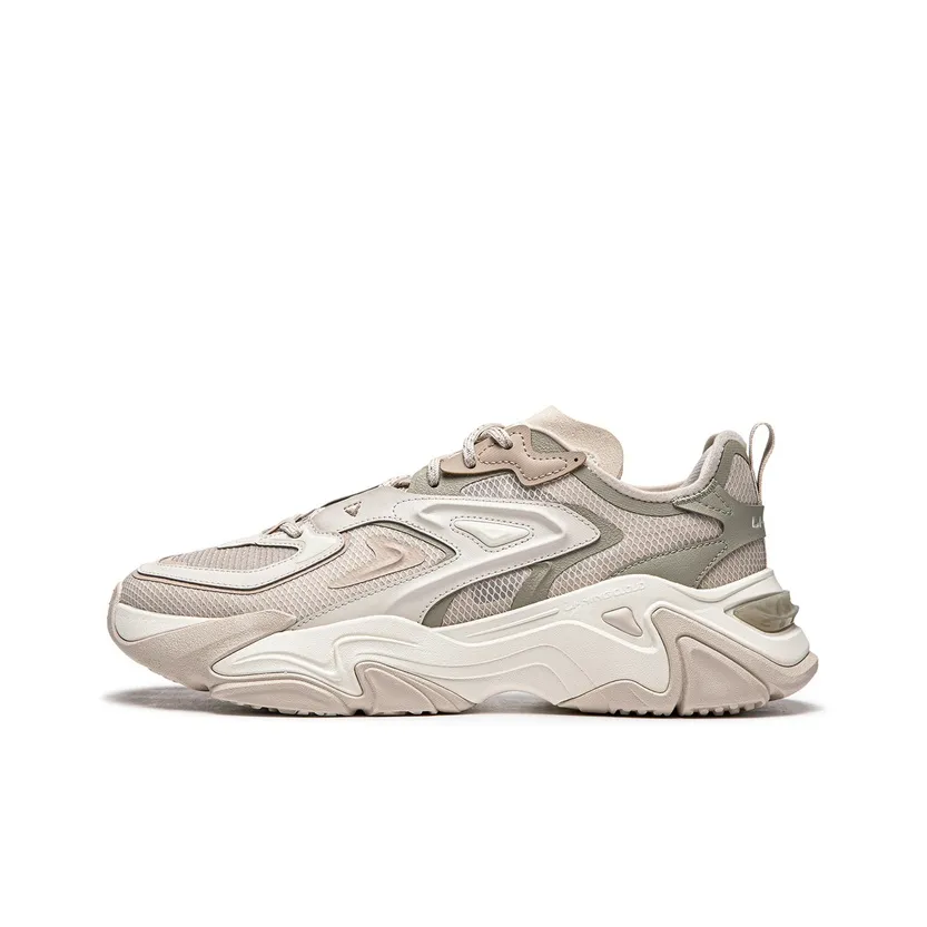 LiNing CF Tracing Collection Thousand Line Strategy SS Cushioning Rebound Low Top Casual Shoes Men's Oat Gray