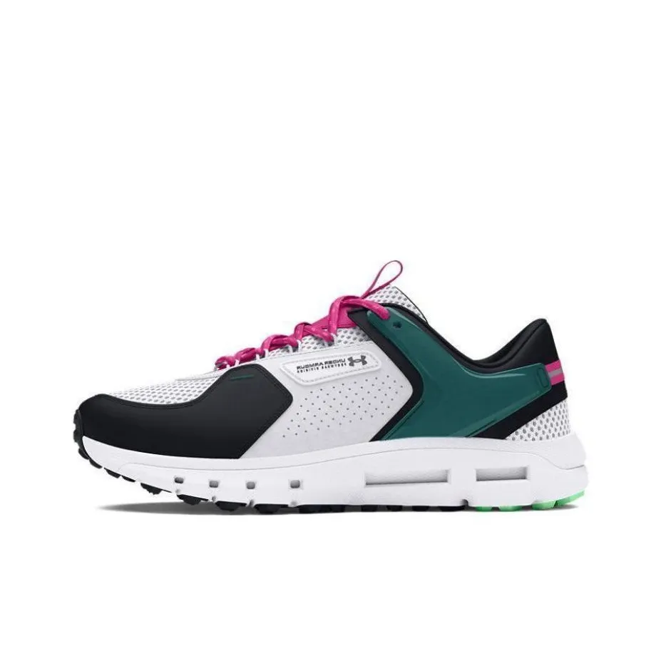 Under Armour Summit Trek Low Top Running Shoes Men's White Black Green