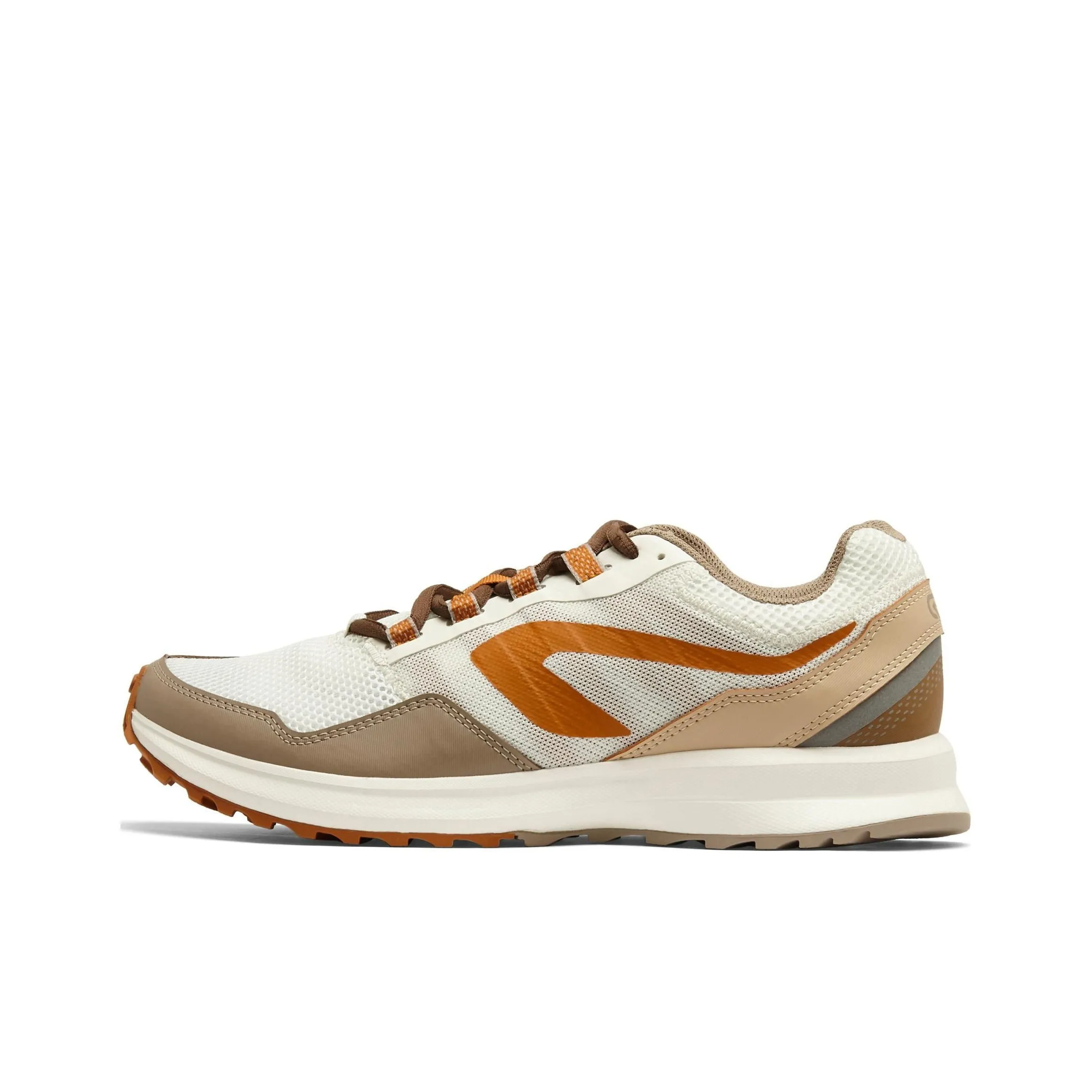 DECATHLON Cushioning, Wear Resistant Low Top Running Shoes Men's White Brown