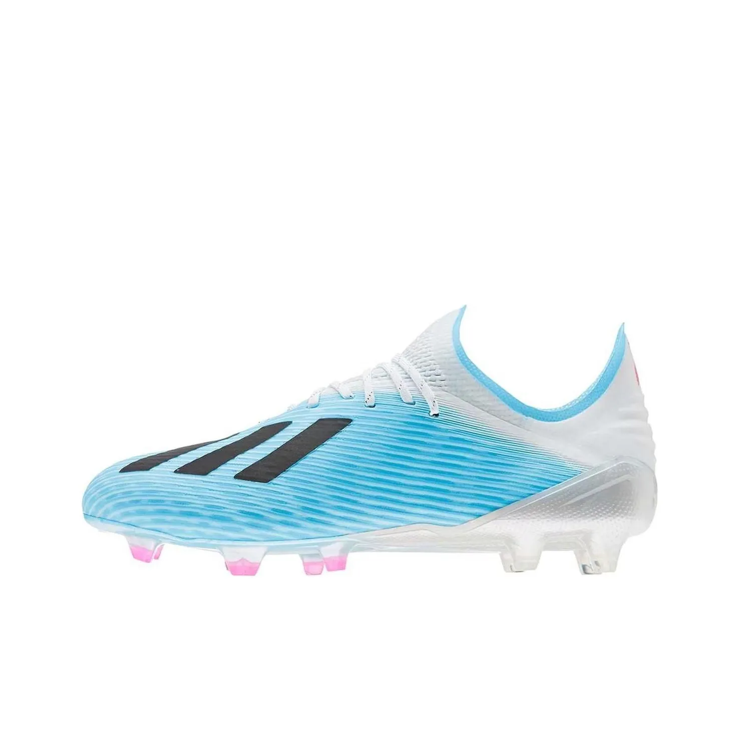 Adidas X 19.1 AG Rubber Short Studs Breathable Soccer Shoes Unisex White Blue