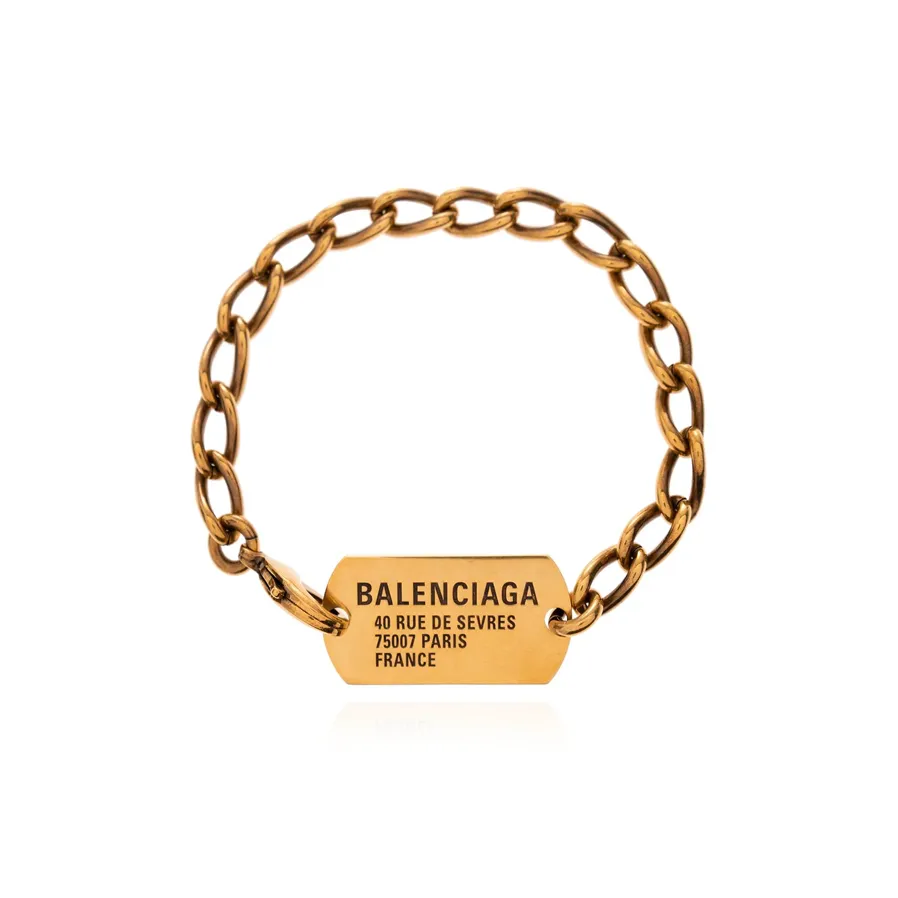 Balenciaga Браслеты из латани Женские Золотые