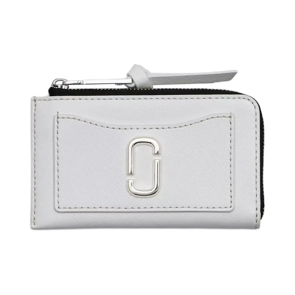 MARC JACOBS Snapshot Leather Wallet Unisex White