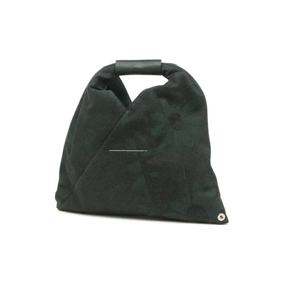 MM6 Maison Margiela Cotton Fabric Handbag Mini Unisex Brown Green