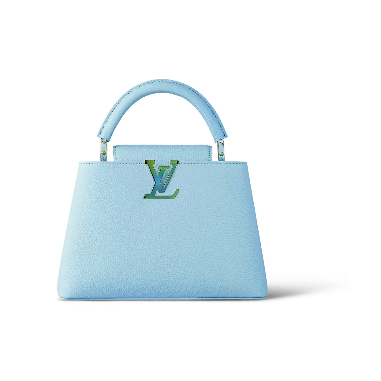 LOUIS VUITTON Capucines Leather One Shoulder Handbags Small Size Women's Rita Jade Blue