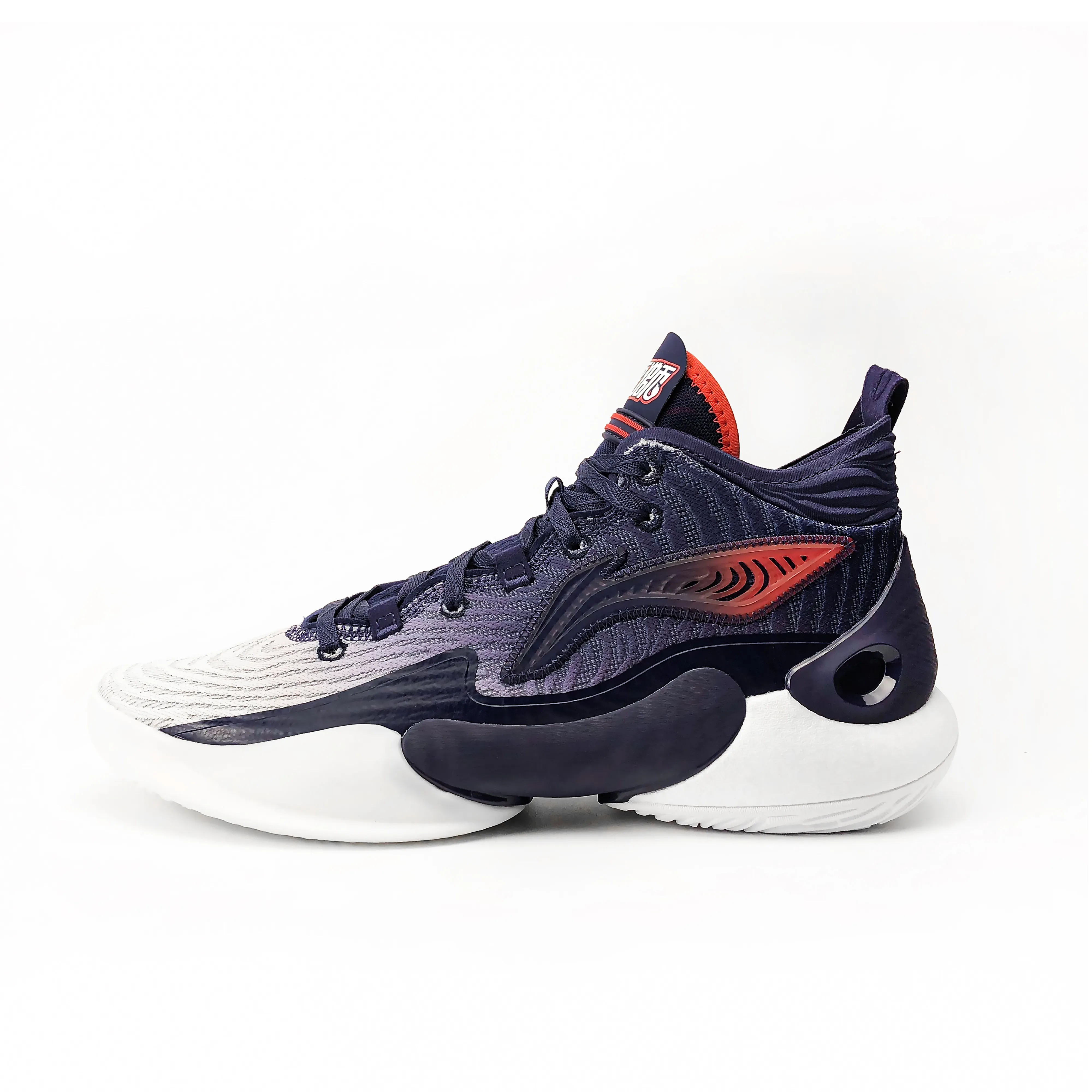 LiNing YuShuai 18 CBA Guangzhou Lions PE Non slip Support Mid Top Basketball Shoes Men's