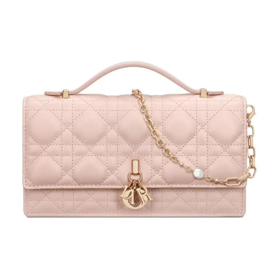 DIOR My Dior Sheepskin Shoulder Bag, Crossbody Bag, Handbag Mini Women's Rouge Pink