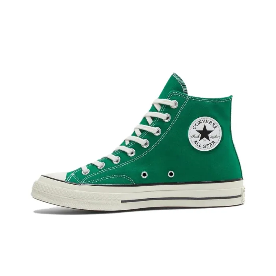 converse A02277C 1970s Slip Resistant Abrasion Resistant Shock Absorbers High Top Canvas Shoes Unisex Green