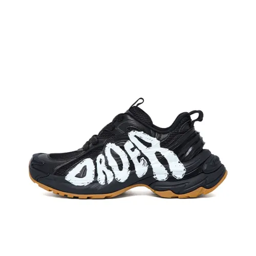 OLD ORDER Беговые кроссовки Low Top Граффити Черный Унисекс