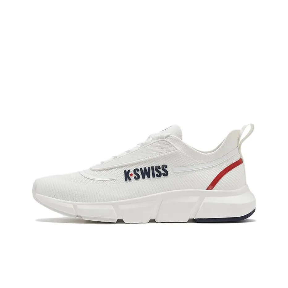 KSWISS Slip-resistant и дышащие низкие беговые кроссовки для женщин белые