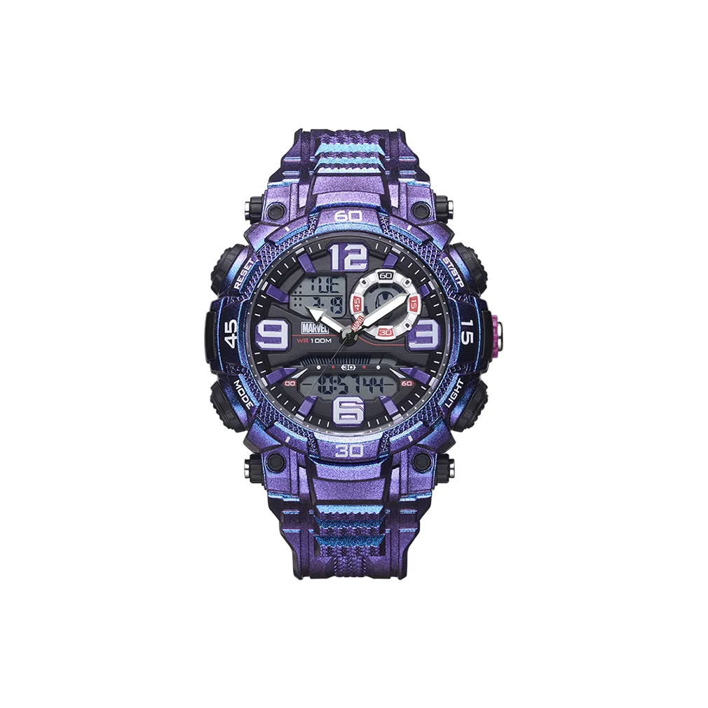 MARVEL Iron Man Series Кварцевый механизм ПУ (полиуретан) Ремешок Часы Мужские Черный циферблат