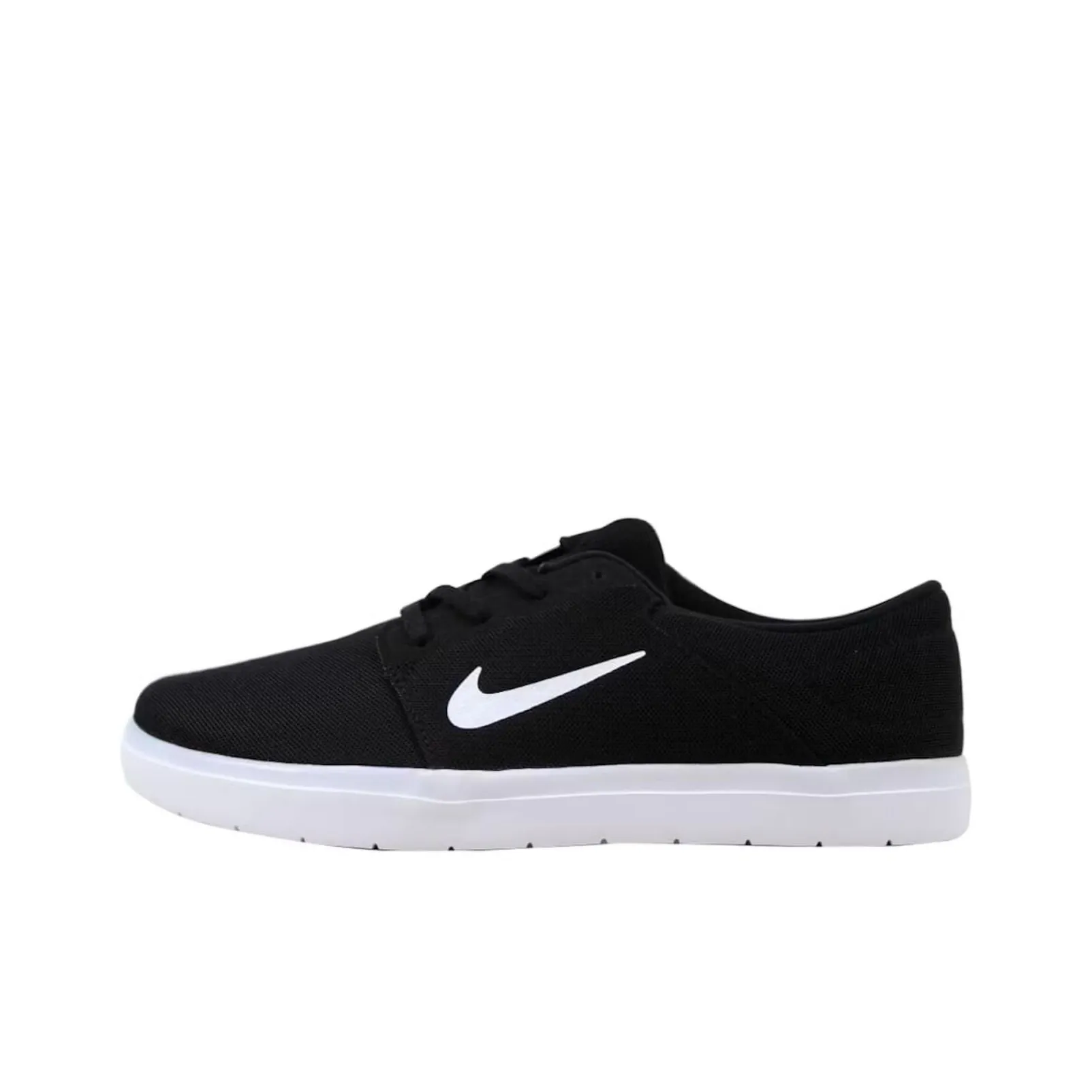 Nike SB Portmore ULTRALIGHT Slip-Resistant Abrasion-Resistant Скейтборд Кроссовки Унисекс Черный Белый