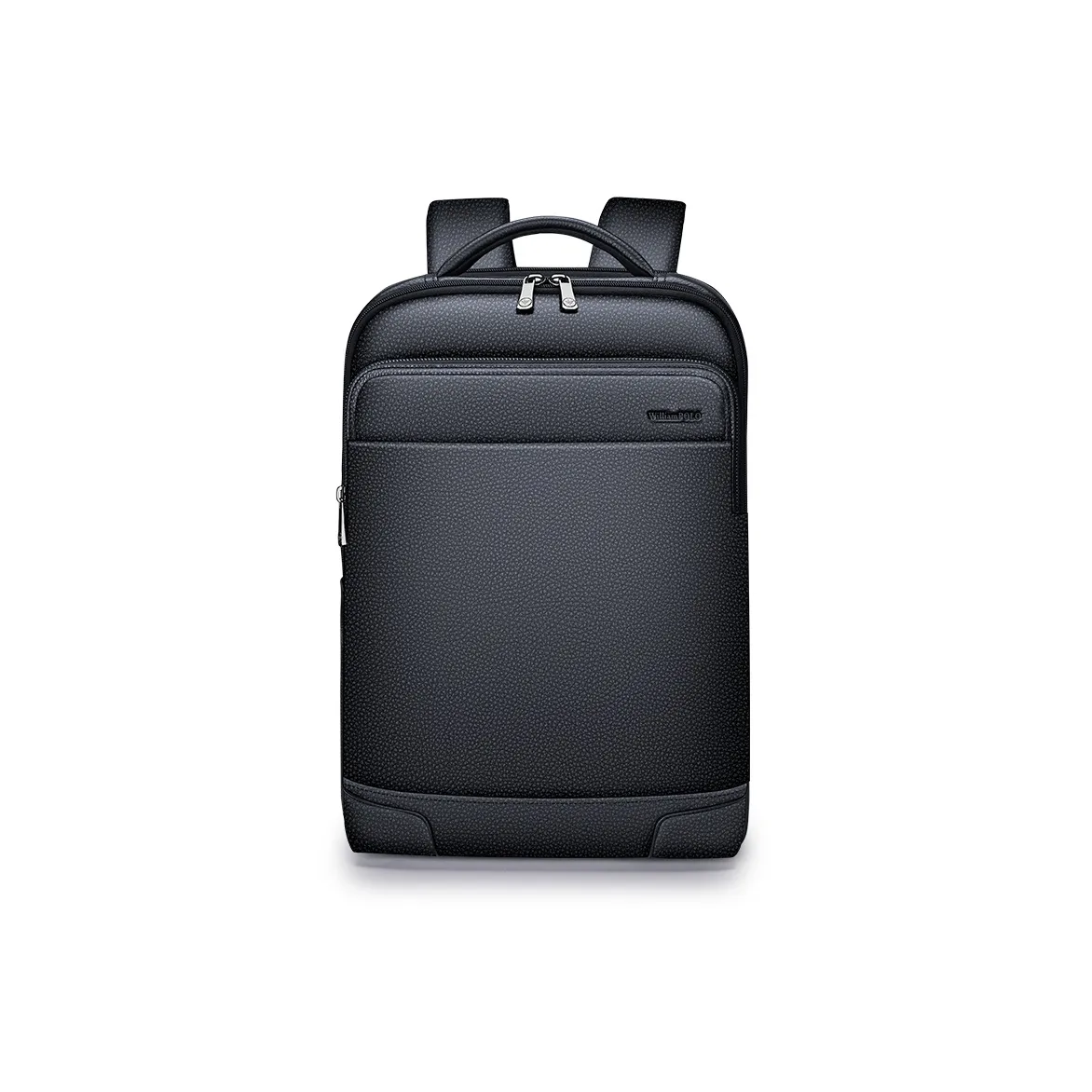 WilliamPOLO Рюкзак из синтетической кожи средний мужской черный